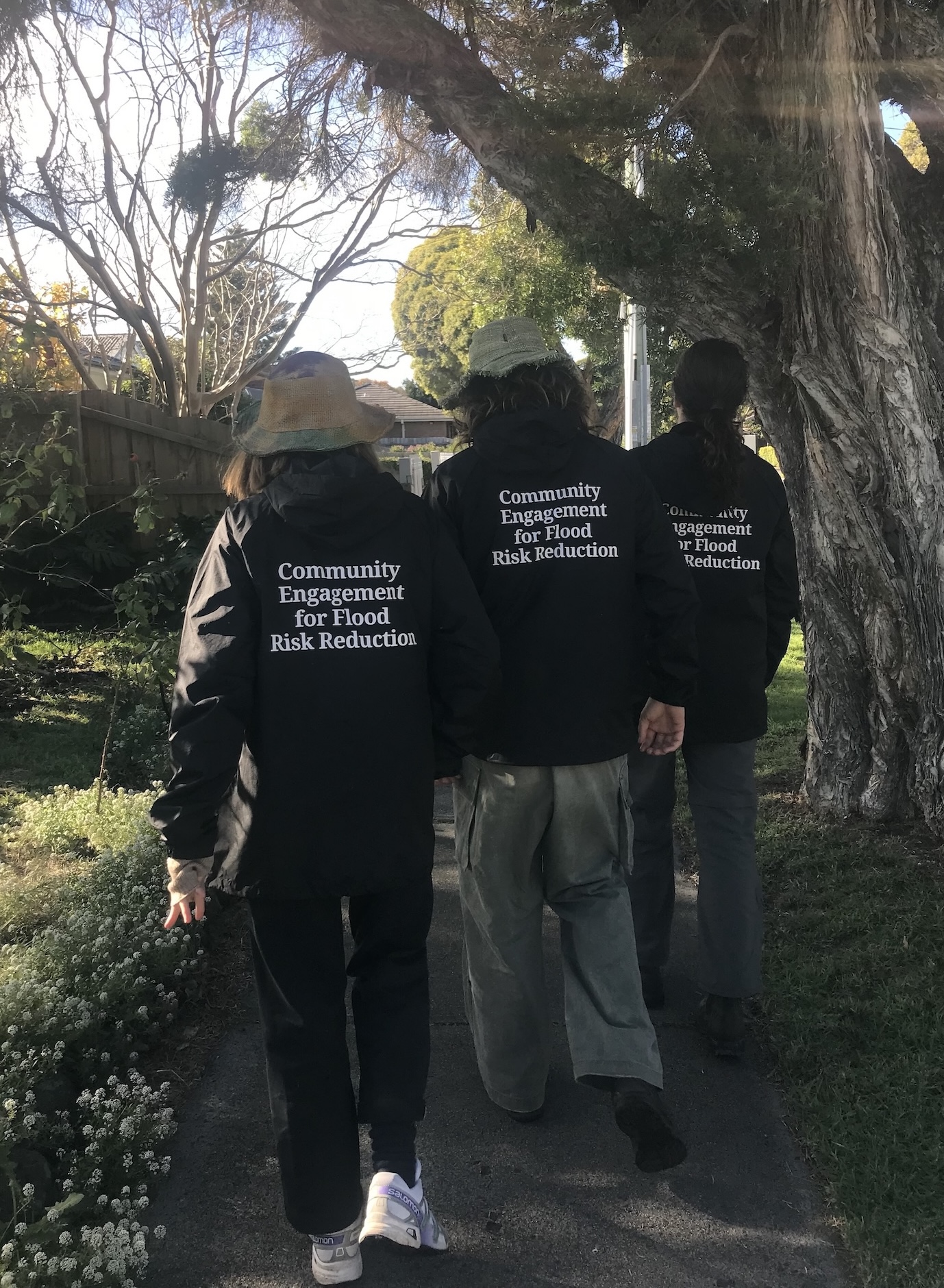 CEDRR Research Assistants Doorknocking Flood Prone Areas in Kingston