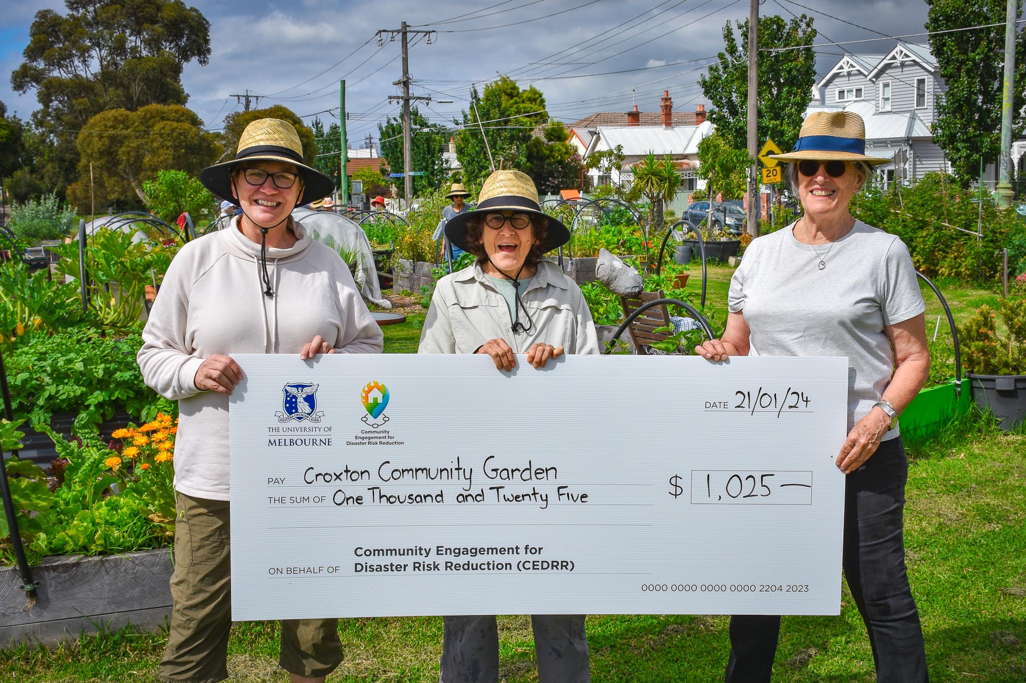 The Croxton Community Garden Receive their CEDRR Cheque